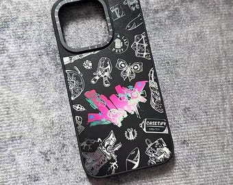 Black Jinx Phone Case for iPhone, anime arcane phone case Black