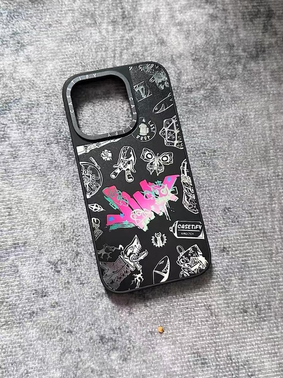 Black Jinx Phone Case for iPhone, anime arcane phone case Black