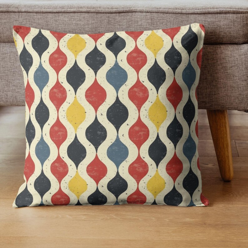 Bold Retro Texture Seamless Patterns, Mid-century Modern Abstract ...