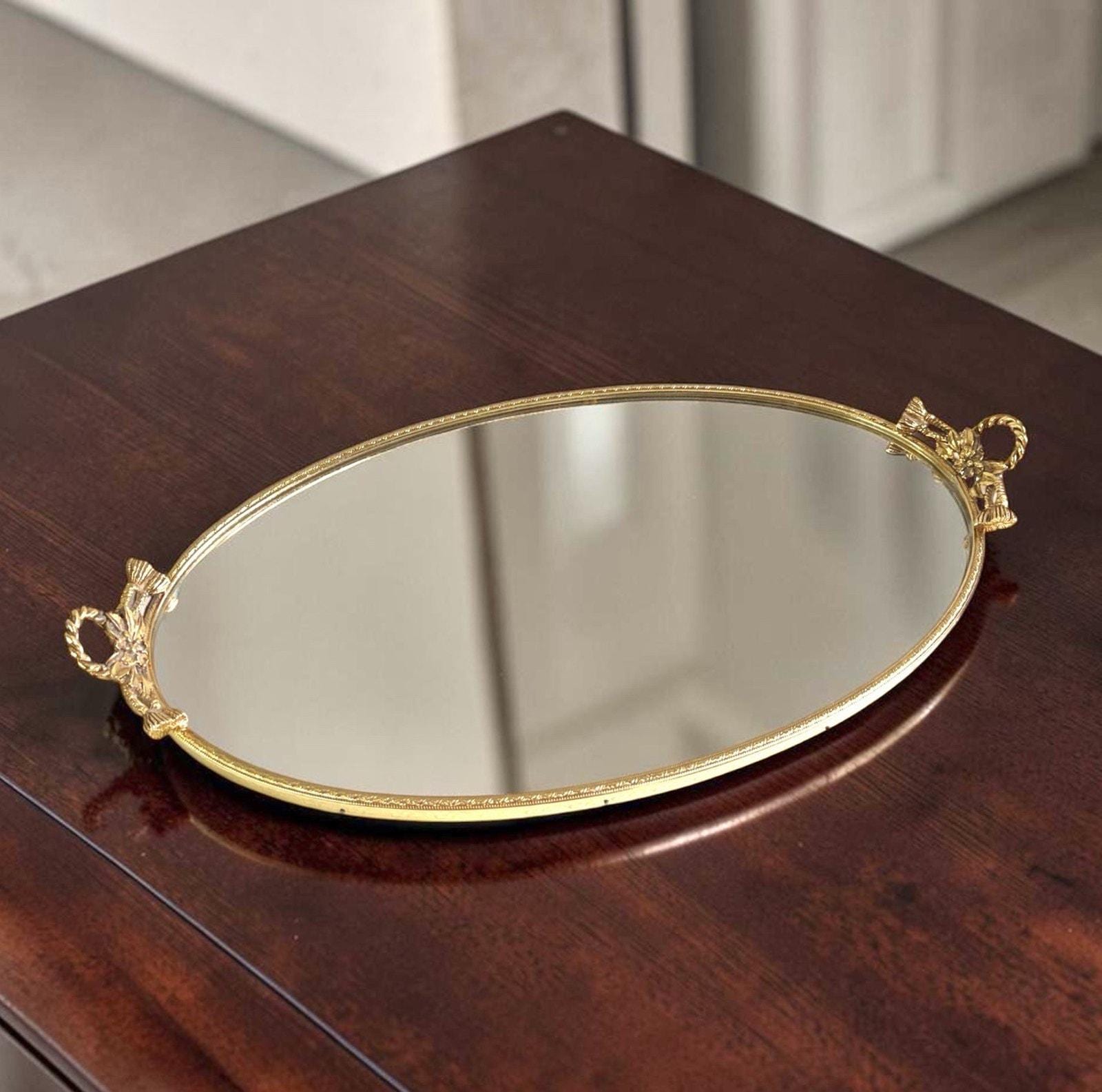 Stylebuilt Gold Vanity Mirror Tray - Etsy