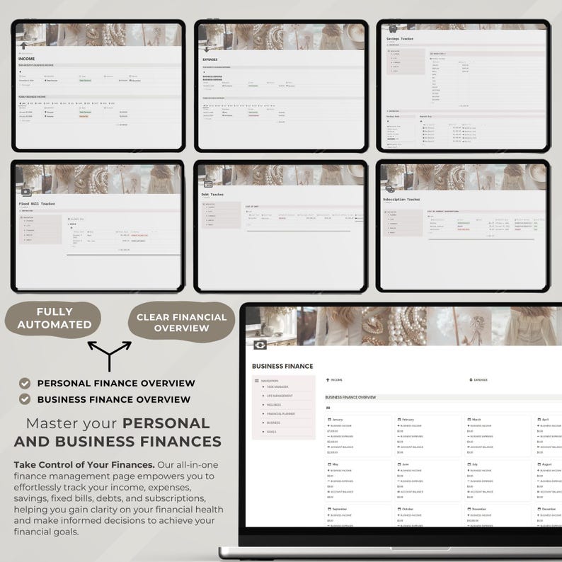 Notion Template Life Planner and Small Business Planner, All in One ...