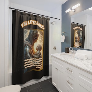 THE LITTLE ONES Trump Assassination Attempt:  100% Polyester Shower Curtain