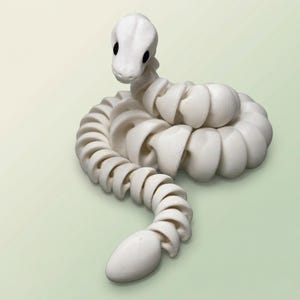 Snake Lover Gift, Articulated Ball Python, Sensory Fidget Toy, Reptile Desk Decor