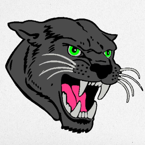 Fierce Black Panther Embroidery Design - Instant Digital Download | Multi-Size | High-Quality Stitching