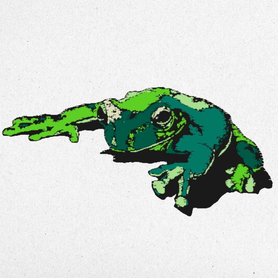 Realistic Frog Embroidery Design – Instant Digital Download