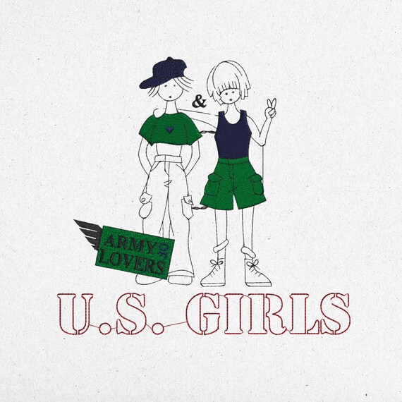 U.S. GIRLS Army of Lovers Embroidery Design
