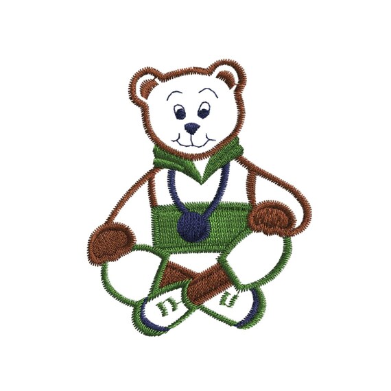 High quality Cute Bear Embroidery Design