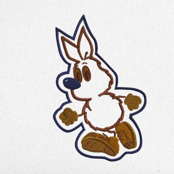 Funny Bunny Embroidery Design - Digital Machine File - pes, dst, exp, vp3, jef, hus, xxx, sew, pcs