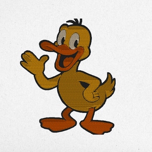 Cute Duck Embroidery Design – 3 Sizes | Digital Machine File | Instant Download | dst, pes, jef, vp3, XXX, exp | Kids Patch