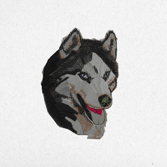 Wolf Embroidery Design - Digital Machine Embroidery File | Instant Download | dst, exp, pes, pcs, sew, vp3, jef, jef+, xxx