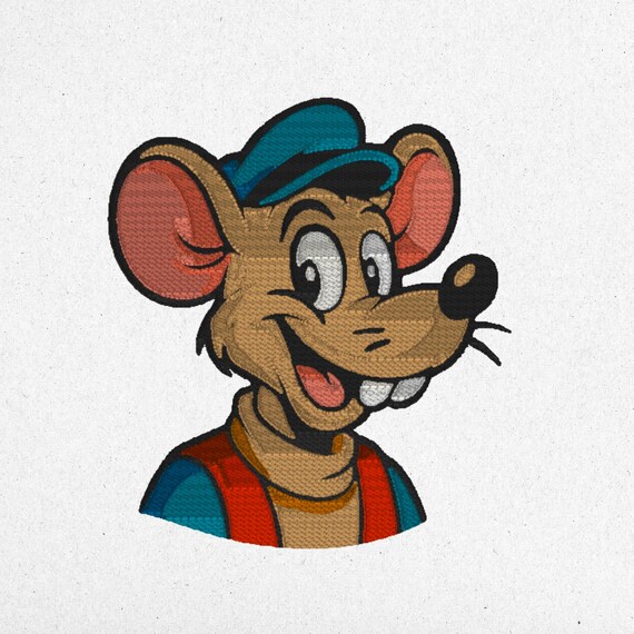 Cute Mouse Embroidery Design – 3 Sizes | Digital Machine File | Instant Download