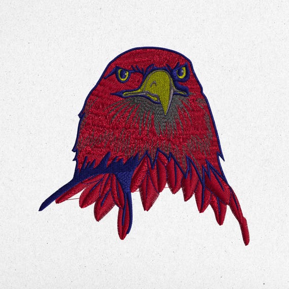 Eagle Embroidery Design - Digital Machine Embroidery File | 6x6 cm, 12x11 cm, 18x17 cm | High-Quality Stitches | Instant Download