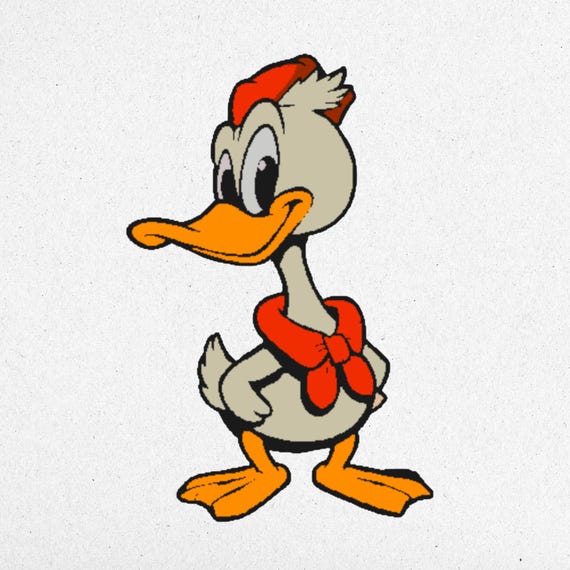 Cute Cartoon Duck Embroidery Design - Instant Download | Multi-Size | High-Quality Stitching