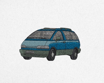 Classic Car Embroidery Design – Vintage Auto, Detailed Stitch (Digital Download)