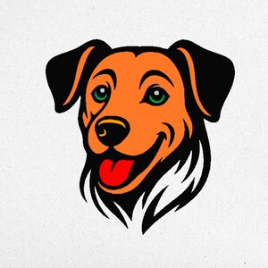 Cute Dog Cartoon Embroidery Design – 3 Sizes | Digital Machine File | Instant Download | dst pes jef vp3 exp xxx sew pcs