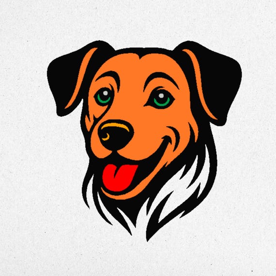 Cute Dog Cartoon Embroidery Design – 3 Sizes | Digital Machine File | Instant Download | dst pes jef vp3 exp xxx sew pcs