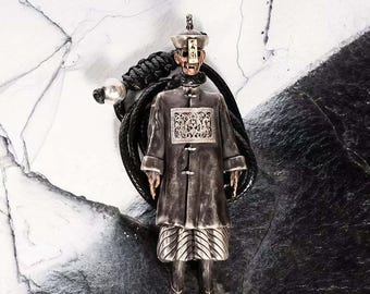 Zombie Pendant Necklace –Undead Amulet for Dark Gothic Style