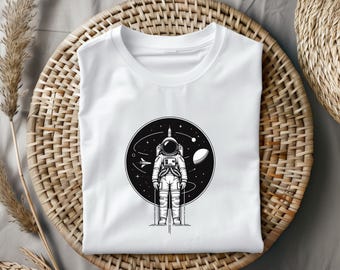 Transferência Retro Astronaut DTF: Aplique termocolante inspirado em Star Wars