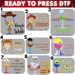 Toy Story Ready To Press - Toy Story DTF Print, Disney Ready to Press, Buzz Lightyear, Woody, Jessie, Disney Toy Story Dtf Print, Disney Dtf