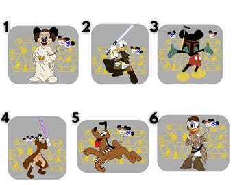 Star Wars Mickey Mouse DTF Transfer: Ready to Press