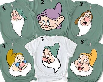 Snow White & Seven Dwarfs DTF Transfer - Ready to Press Iron-On Design