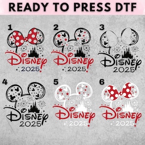 Disney Trip 2025 DTF Transfer, Family Disney Dtf Print, Mickey Minnie DTF, Ready to Press DTF, Disney Vacation Transfer, Magical Kingdom Dtf