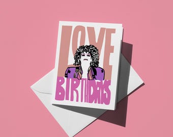 Thorgy Thor Love Birthdays Card - Cute Colorful Drag Queen Greeting Card for LGBTQ Friends and Family, RuPaul's Drag Race Gift