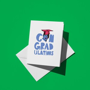 ConGRADulations-Karte - Glückwunschkarte für neuen bestandenen, lustige abschluss karte, einzigartiges abschlussgeschenk, feiern erfolg