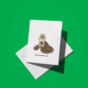 Libra Birthday Card - Funny Cat Lovers Card with Himalayan Cat in Regal Gown - Cute Zodiac Card for Libra Celebrations