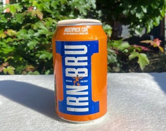 Upcycled Irn Bru Can Candle – Eco Soy Wax, Novelty Gift