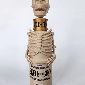 Skeleton Bone Growing Potion Bottle - Inspired by the adventures of a wizard - BONE WHITE