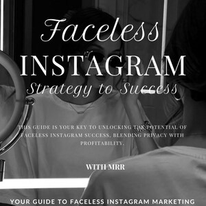 Gesichtsloser Instagram-Leitfaden mit Master Resell Nutzungsrechten MRR und Privatmarkenrecht PLR Social Media Reels Faceless Digital Marketing