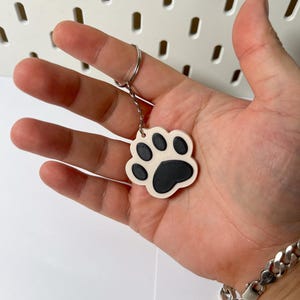 Chaveiro Pet Paw NFC – Compartilhamento instantâneo de perfil, ferramenta de rede social personalizada, alternativa para cartão de visita, pegada de pata, amantes de cães