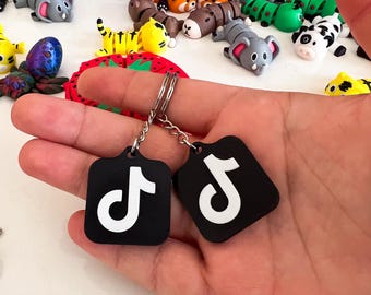 TikTok NFC-Schlüsselanhänger – Tippen Sie auf, um Profil zu teilen | Digitale Visitenkarte | NTAG215