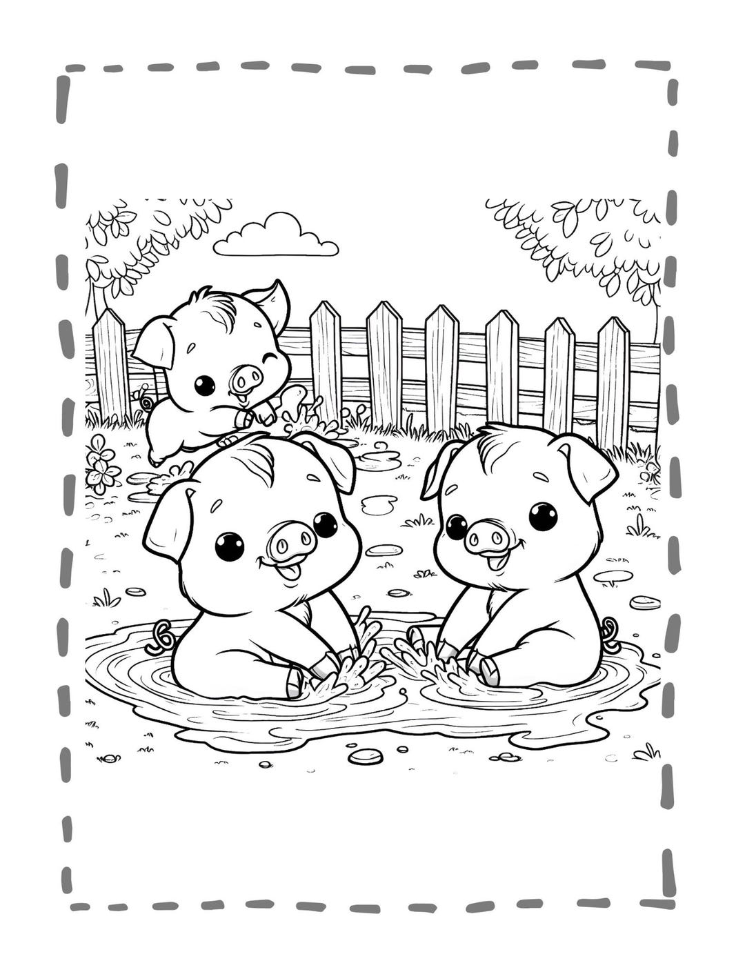 10 Page Digital Baby Animals Coloring Pages for Kids – Part 2 - Etsy ...