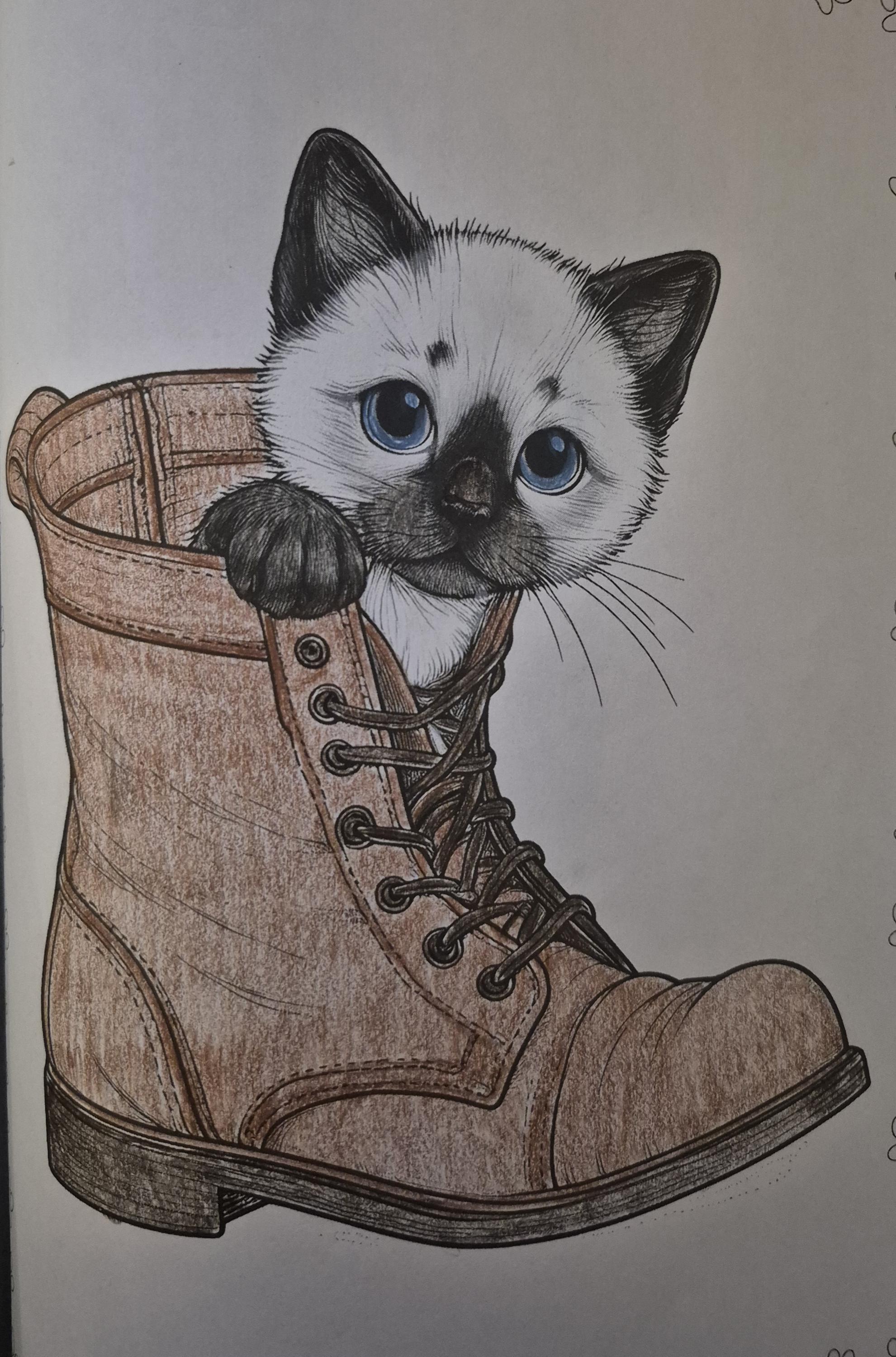 Kitten Bundle, 30 Pages Printable Cat Animal Coloring for Kids & Adults ...