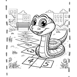10 Digital Pages: Reptiles and Amphibians Coloring Adventures - Part 1