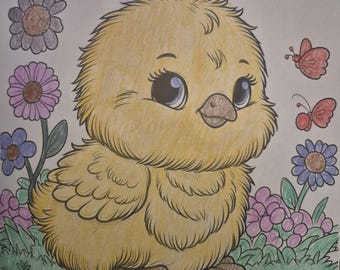 Baby Animal Coloring, 40 Coloring Pages, Cute Digital Bundle for Kids