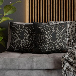 Halloween Spider Web Pillowcase, Cozy Home Decor, Seasonal Throw Pillow, Spooky Decor, Gift for Halloween Lovers