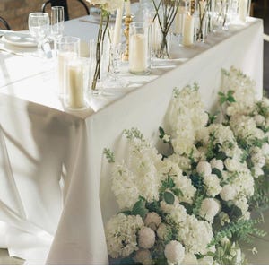 White Faux Flower Arrangements for Weddinng or Special Event