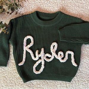 Hand bestickt Baby Pullover