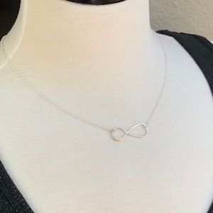 Infinity Necklace in Sterling Silver, Infinity Necklace, Sterling ...