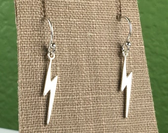 Sterling Silver Lightning Bolt Earrings: Weather Jewelry