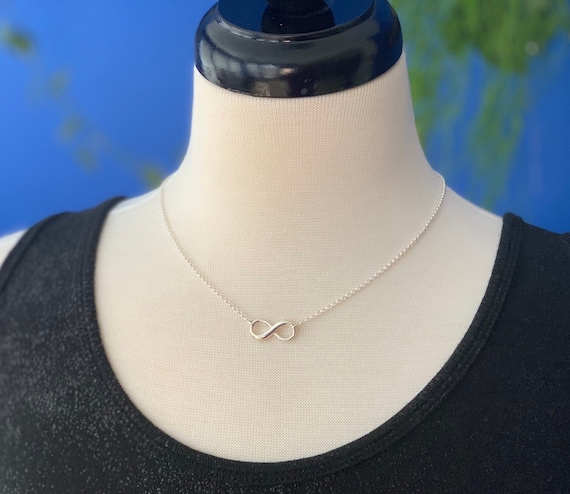 Infinity Sign Link And CZ Necklace In Sterling ... – BHO2256 | Jewelry