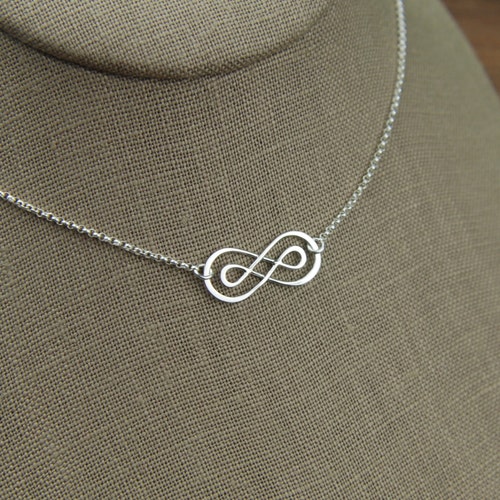 Infinity Symbol Necklace in Sterling Silver Sturdy Infinity Etsy