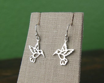 Sterling Silver Hummingbird Earrings: Elegant Bird Charm