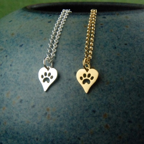 NanMuc Pet Paw Print Heart Charm – Copper Bead For European Bracelets