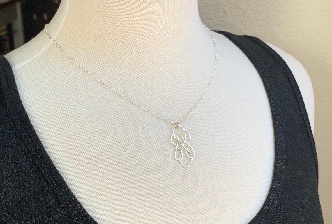 Triple Infinity Necklace in Sterling Silver Sterling Silver - Etsy