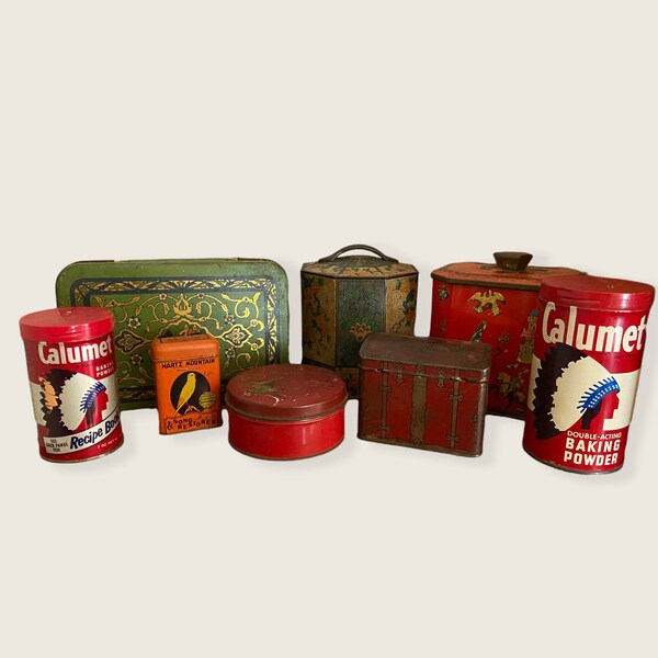 Antique Coffee Tins Etsy