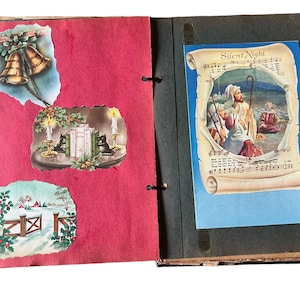 Vintage Scrapbook Filled with Clippings, Photos, Religious Text and More. 1950s.